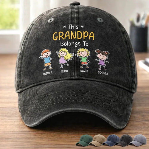 Custom Cap - Personalized Father's Day Gifts For Dad, Grandpa - Built Tough Raised Better
