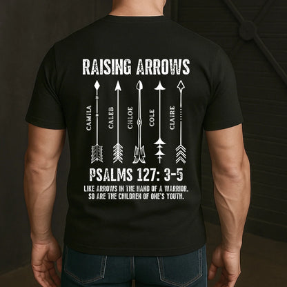 Raising_Arrows_Christian_Father_S_Day_Gift_For_Dad_Husband_With_Kids_Names_Personalized_Shirt_2