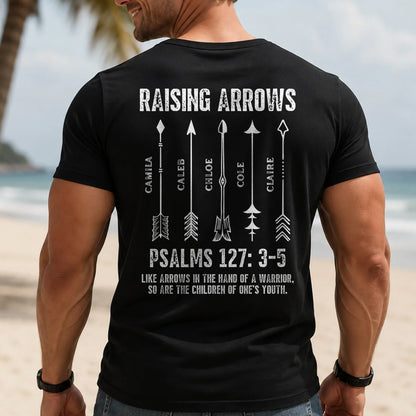Custom Shirt-Personalized Raising Arrows Christian Father's Day Gift For Dad