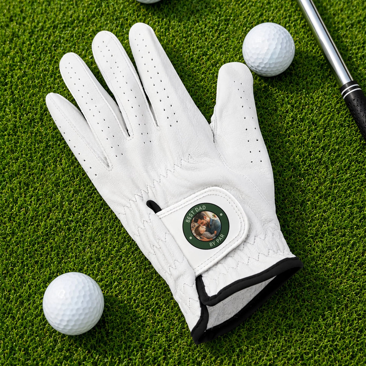 Custom Golf Glove-Personalized Father's Day Gift ,I Love You To The Rough And Back