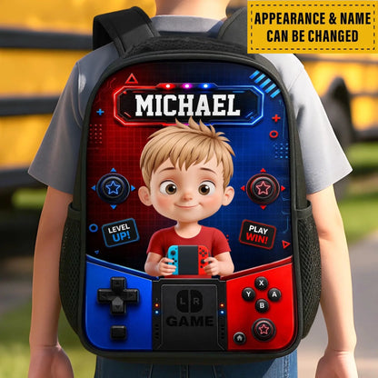 Custom Kids Front Printed Backpack - Personalized Back To School Gifts For Kids - Ready For Class