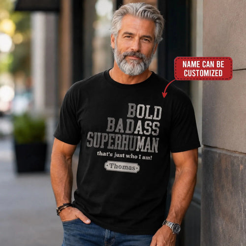 Custom Unisex T-shirt, Premium T-shirt, Hoodie - Personalized Funny Gifts For Him, Dad, Grandpa, Husband - Badass By Choice
