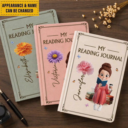 Custom Reading Journal - Personalized Bookish Gifts For Book Lovers, Bookworms, Readers - Books Are My Escape