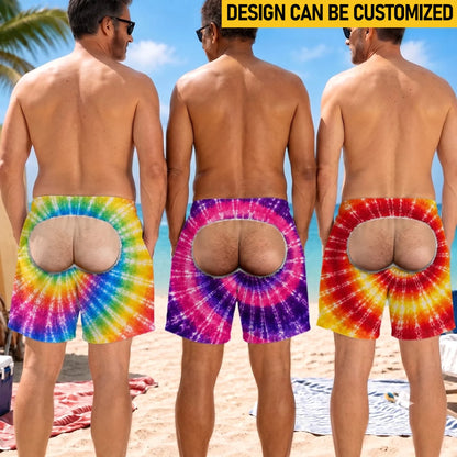 Custom Funny Men Swim Trunks - Personalized Birthday Gifts For Husband, Son, Grandson, Brother, Grandpa, Dad, Yourself - Turning Heads