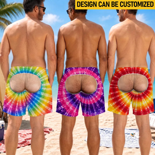 Custom Funny Men Swim Trunks - Personalized Birthday Gifts For Husband, Son, Grandson, Brother, Grandpa, Dad, Yourself - Turning Heads