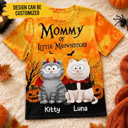 Custom T-shirt - Personalized Halloween Birthday Gifts For Dog Cat Lovers, Dog Dad And Mom, Cat Owners - Paws Love Pumpkin Spice