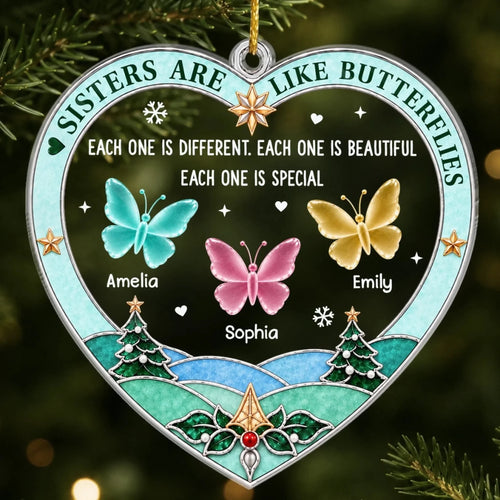 Custom Acrylic Ornament - Personalized Best Friend Christmas Birthday Gifts For Women, Besties, Sisters, BFF - Together We Flourish