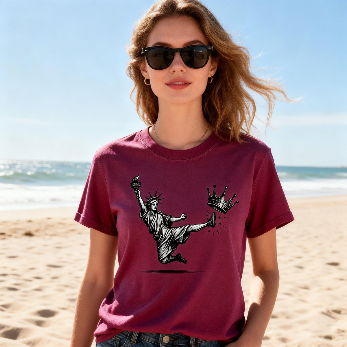 🔥No Kings Shirt, Statue of Liberty, Democracy Tee,  Liberal T shirt, Democrat T Shirt, Anti Fascism