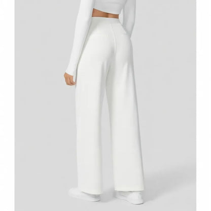 Women's Flattering High Waist Work Pants – Stretchy Straight Leg Trousers, Perfect from Office to Weekend