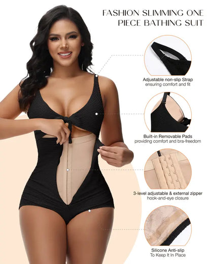 Women's Tummy Control Swimsuit One Piece Slimming Bathing Suit
