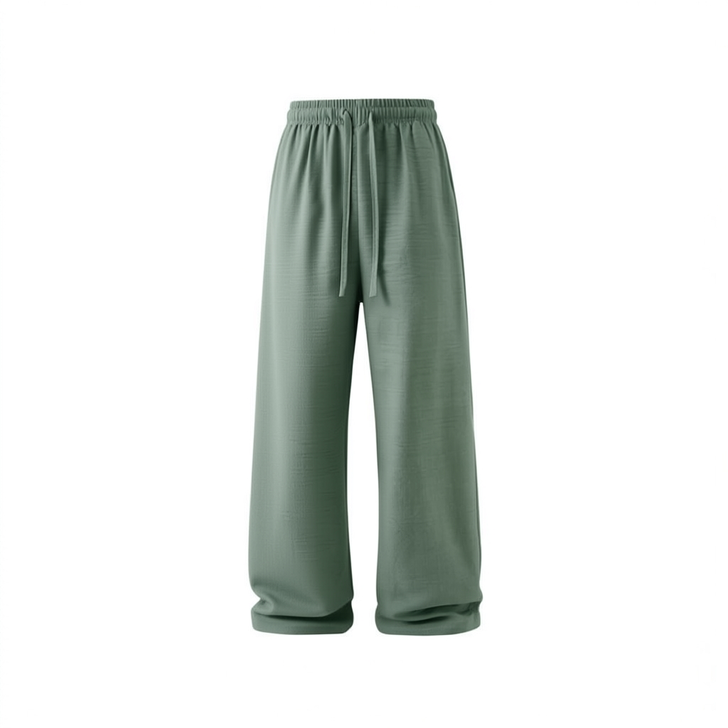 Men's Vintage Linen Pants – Loose Fit, Drawstring Waist, Lightweight & Breathable for Summer