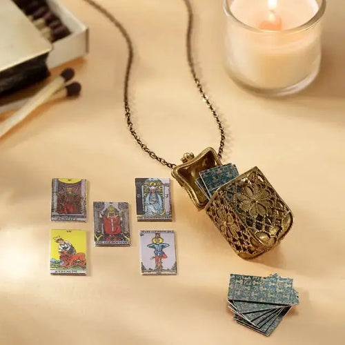 🔥Last Day 49% OFF - Tiny Tarot Deck Necklace