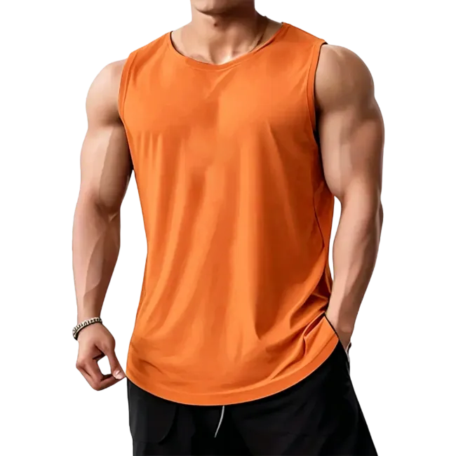 Men's Sleek Athletic Tank Top – Ultra-Soft Moisture-Wicking Fabric, Perfect for Gym to Street Style