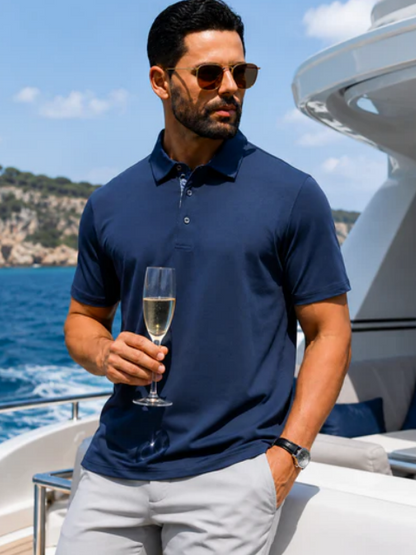 👕 Men's Quick-Dry Performance Polo Shirt | Moisture-Wicking & UPF30+