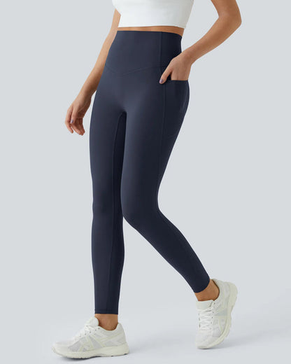 🎁Last Day 49% OFF🔥 Butt Lifting Tummy Control Side Pocket High Waisted Shaping Training Leggings