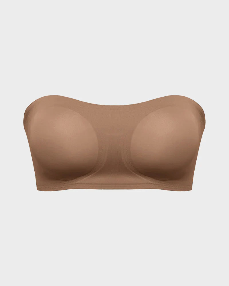 Non-Slip Crossover Side Hook Bandeau Bra