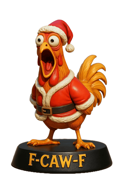 Trendy Funny F-Caw-F Chicken Advent Calendar 2025