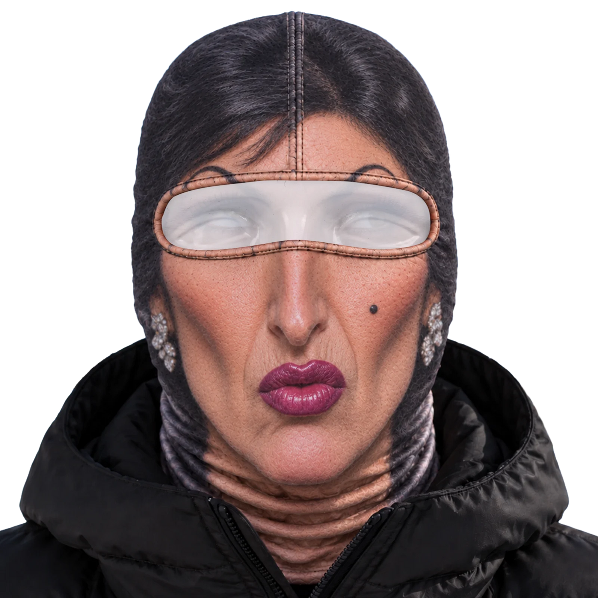 Custom Funny Ski Mask - Personalized Birthday Gifts For Ski Lovers - Born For The Slopes