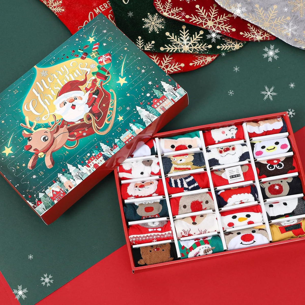 🧦 24 Pairs of Christmas Socks - Advent Calendar 2025