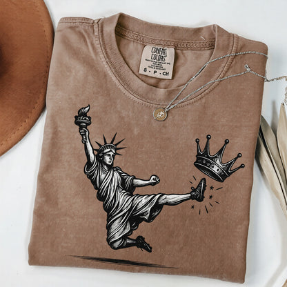 🔥No Kings Shirt, Statue of Liberty, Democracy Tee,  Liberal T shirt, Democrat T Shirt, Anti Fascism