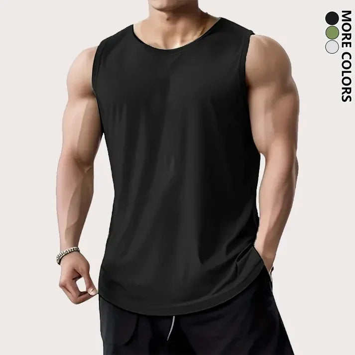 Men's Sleek Athletic Tank Top – Ultra-Soft Moisture-Wicking Fabric, Perfect for Gym to Street Style