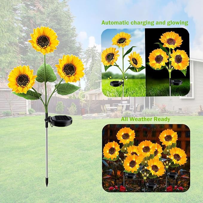 🌻Mother's Day Sale 49% OFF- 🌞Solar LED Sunflower Garden Lights
