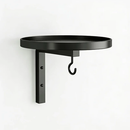 Wall-Mounted Metal Bird Bath – Antique Bronze Finish