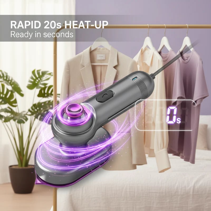 🔥👕 Portable Garment Steamer – Remove Wrinkles Quickly and Effortlessly ✨