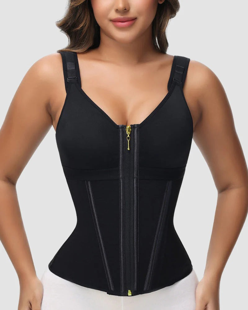Double-Layer Tummy Control Waist Shaper Girdle With Bra